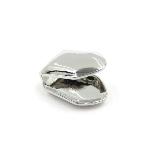 Capac dentar hip-hop pentru un dinte Grilă sus și jos Bijuterii de corp la modă din metal și cupru Accesoriu elegant pentru petreceri și ședințe foto argint