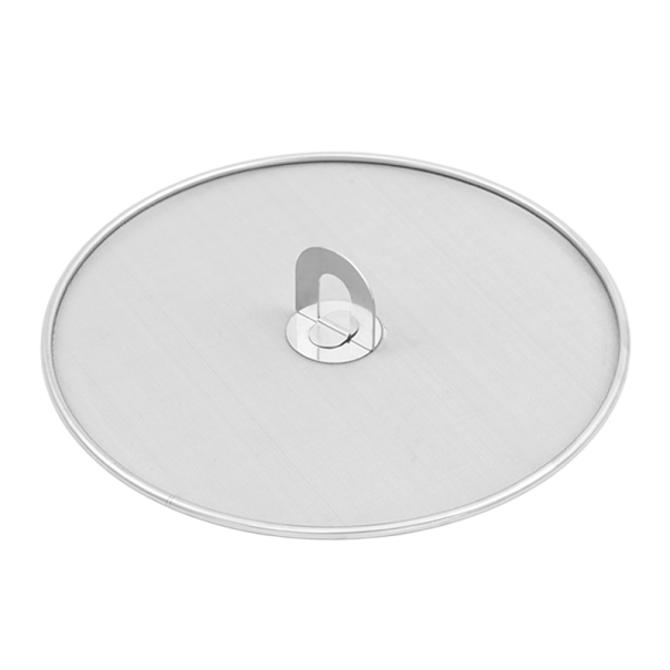Capac din plasă din oțel inoxidabil împotriva stropirii de ulei, 25 cm, protecție pentru tigaie împotriva grăsimii, capac din oțel inoxidabil pentru prăjit, ustensile de bucătărie 1
