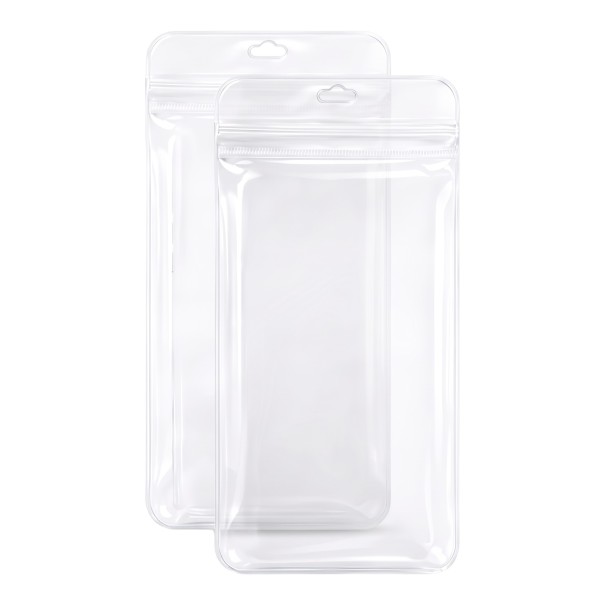 Capas para telefone à prova de água 2 pcs com 22 cm de comprimento transparentes, à prova de água e poeira, com controlo de ecrã tátil e orifício 1