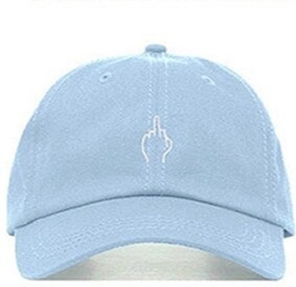 Cappellino con mano T200 azzurro