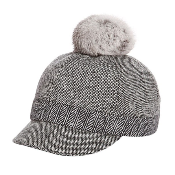 Cappellino da bambino con pompon Callum grigio 1-2 anni