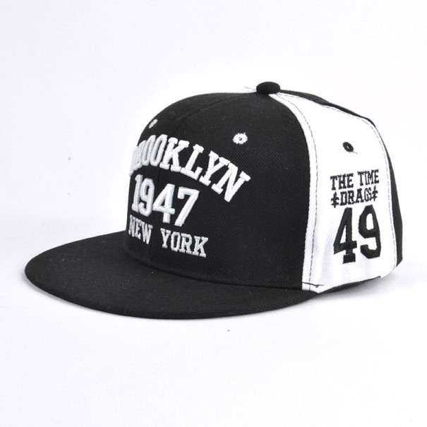 Cappellino snapback da uomo Brooklyn J1564 bianco