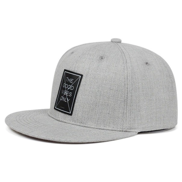 Cappellino snapback da uomo grigio