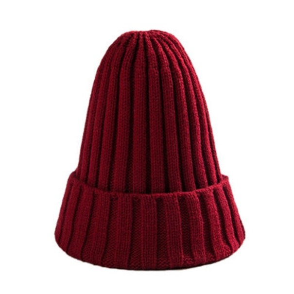 Cappello beanie invernale da donna bordeaux