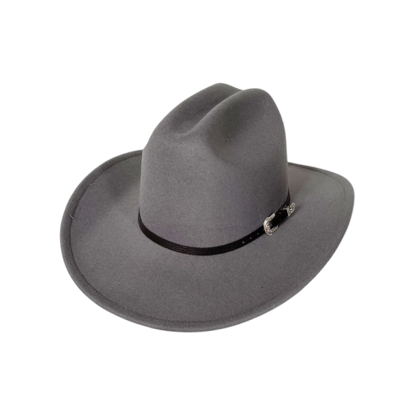 Cappello da cowboy 57–59 cm Cappello western elegante con ampia tesa Accessorio per costumi per uomini e donne Moda cowboy grigio