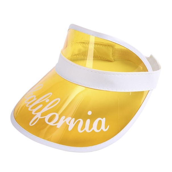 Cappello da donna con scritta giallo