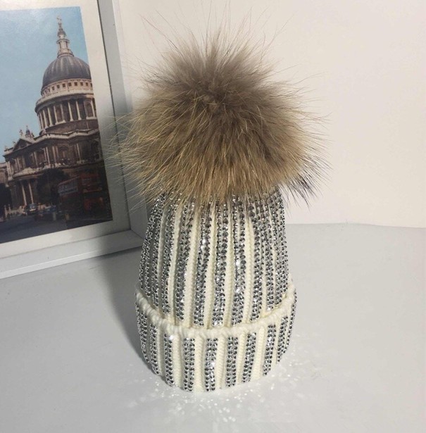 Cappello da donna di lusso con strass 3