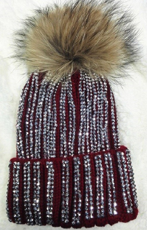 Cappello da donna di lusso con strass 4