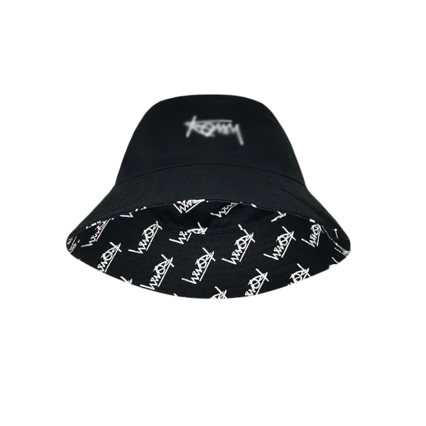 Cappello da pescatore nero reversibile da uomo 56–62 cm Cappello estivo con visiera Protezione solare Moda streetwear Accessorio elegante 1