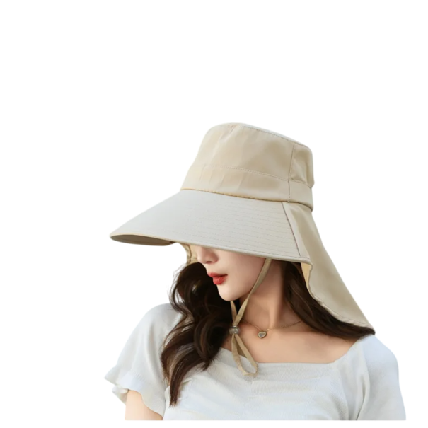 Cappello da sole da esterno 56–60 cm Cappello unisex con ampia visiera e copertura per il collo protezione UPF contro il sole Cappello estivo kaki