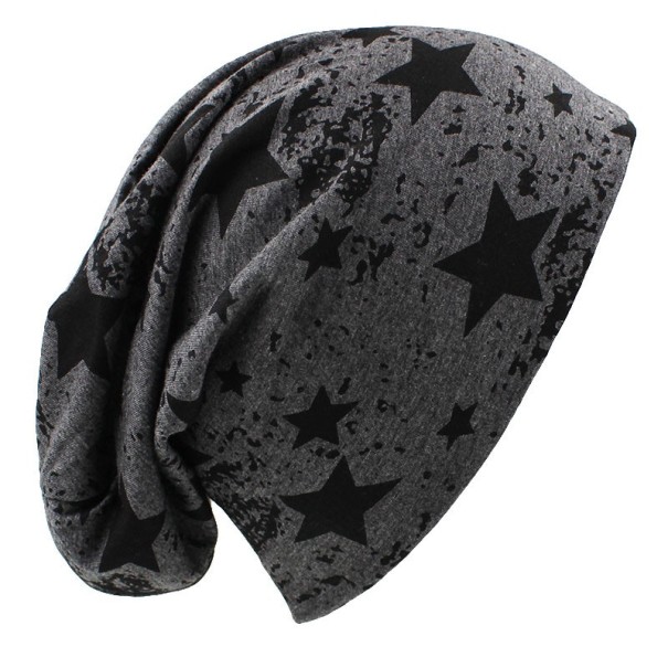 Cappello da uomo con stelle J2929 grigio scuro