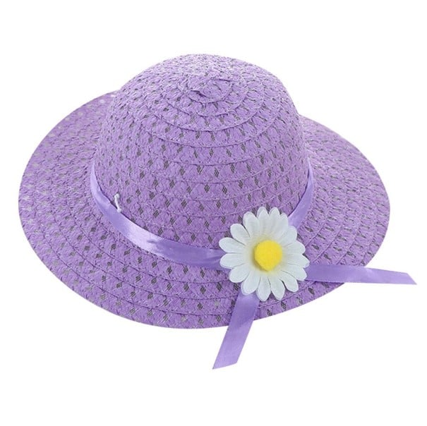 Cappello di paglia per ragazze Jodie viola