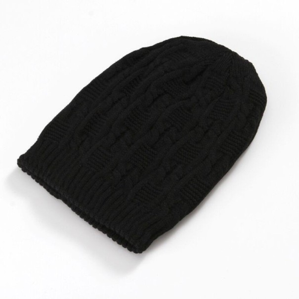 Cappello in maglia invernale da donna J2804 nero