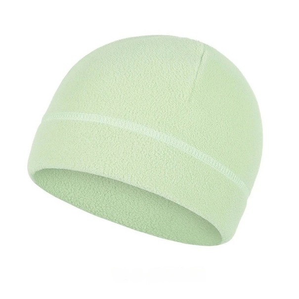 Cappello in pile invernale caldo e antivento in poliestere Cappello sportivo per uomini Cappello da sci e escursionismo per ciclismo e campeggio verde chiaro