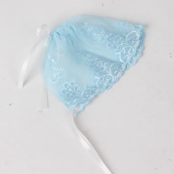 Cappello in pizzo per ragazze Sara azzurro