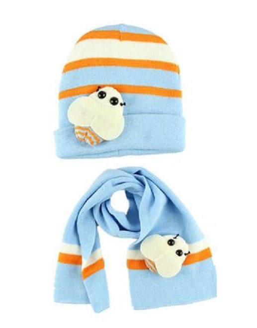 Cappello invernale per bambini con sciarpa J3441 3