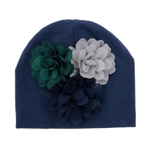 Cappello per bambini con fiori Rose blu scuro