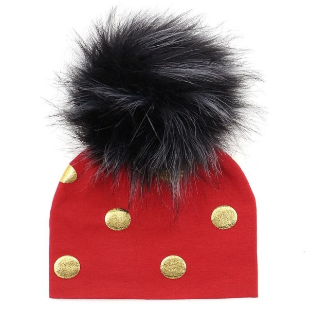 Cappello per bambini con pompon Becky rosso 7