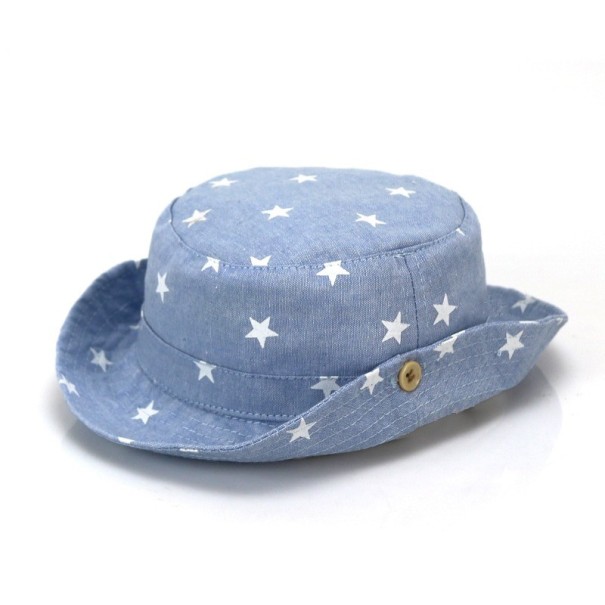 Cappello per bambini con stelle azzurro