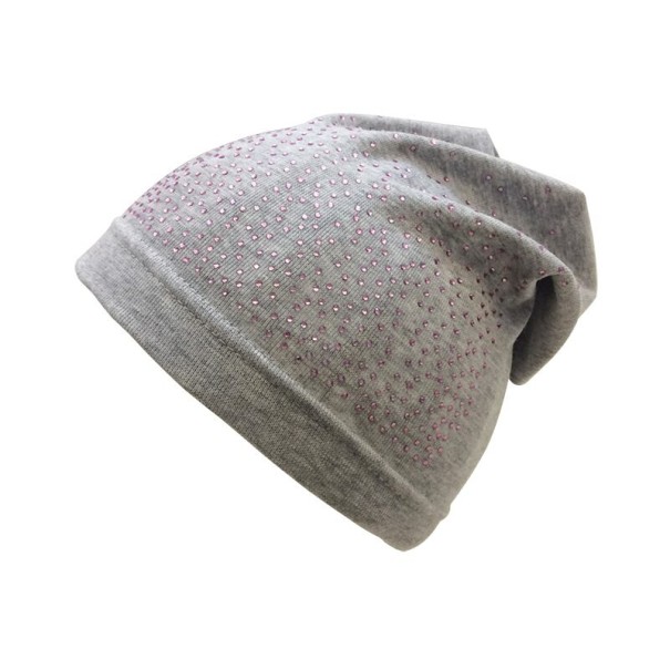 Cappello per bambini con strass grigio