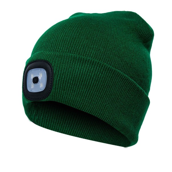 Cappello unisex con torcia verde scuro