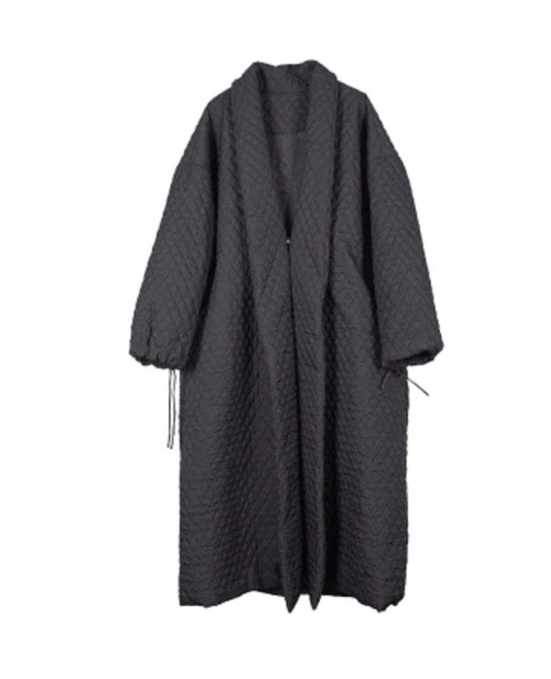 Cappotto da donna con bottoni sul retro - Nero 1
