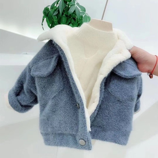 Cappotto invernale per bambini L1897 blu 6