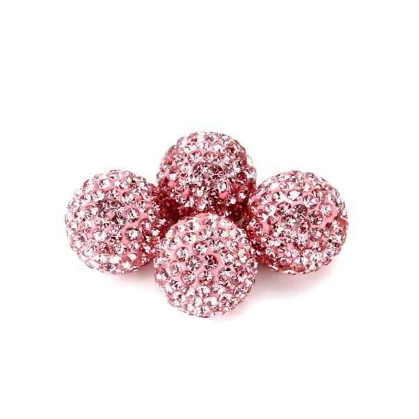 Cappucci per valvole con pietre 4 pz rosa