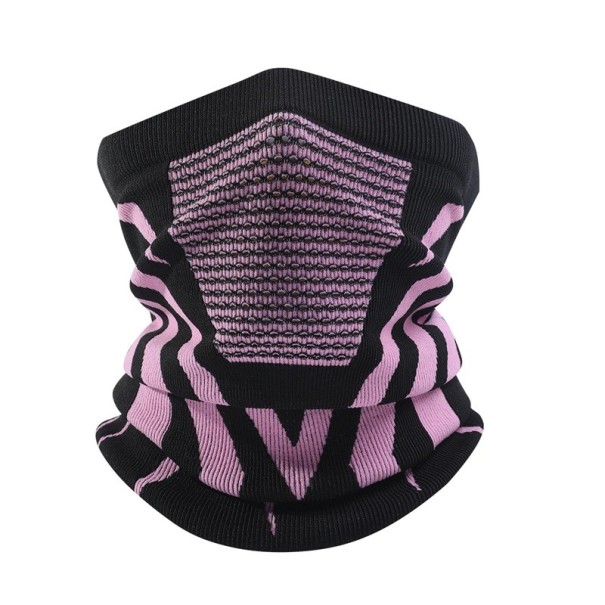 Cappuccio Invernale 40 x 22 cm Unisex Antivento ed Elastico in Nylon e Spandex per Sci, Snowboard, Moto e Bicicletta, Disponibile in Vari Colori rosa