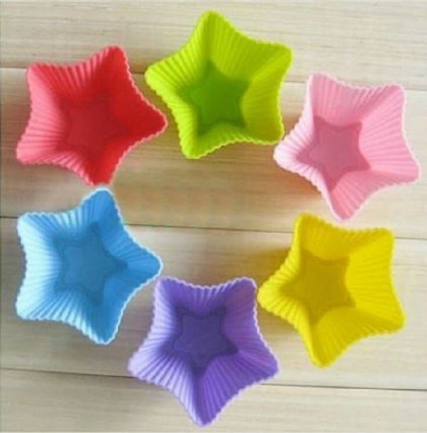 Cápsulas de silicone para cupcake 6 pcs 3