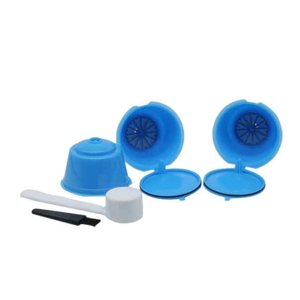 Capsule riutilizzabili per macchina da caffè Dolce Gusto 3 pz blu