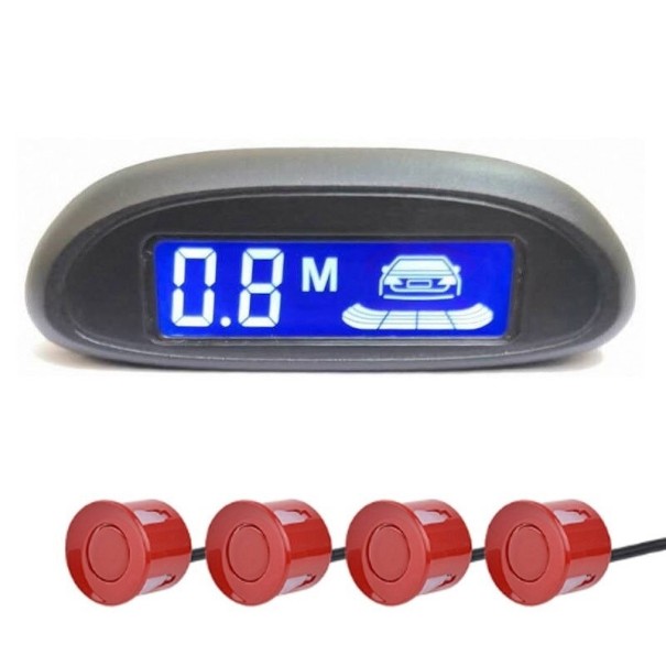 Capteurs de stationnement avec écran LED rouge