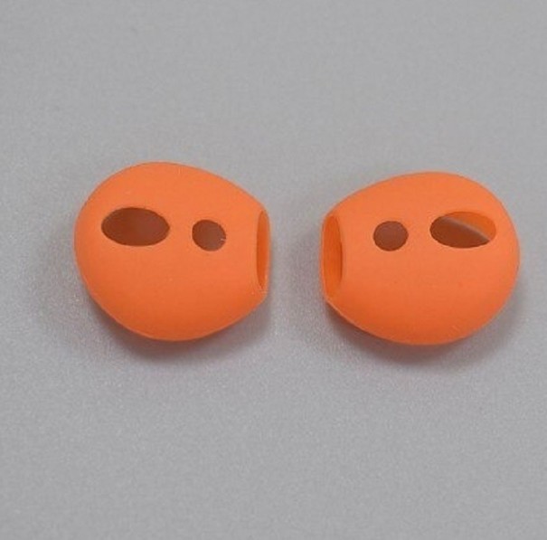 Capuchon en silicone pour Apple Airpods 4 paires orange