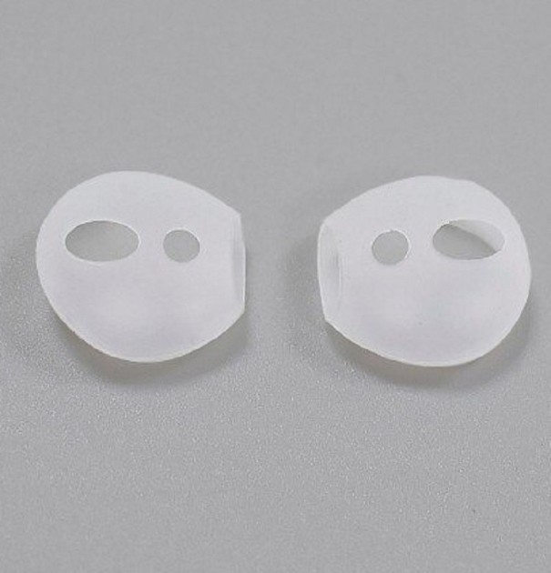 Capuchon en silicone pour Apple Airpods 4 paires transparente
