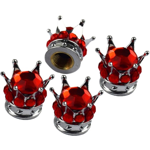 Capuchons de valve de couronne 4 pcs 1