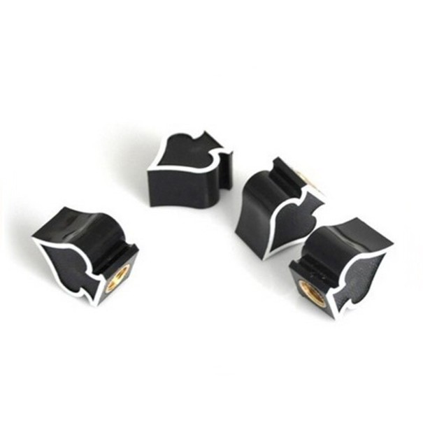 Capuchons de valve lot de 4 noir