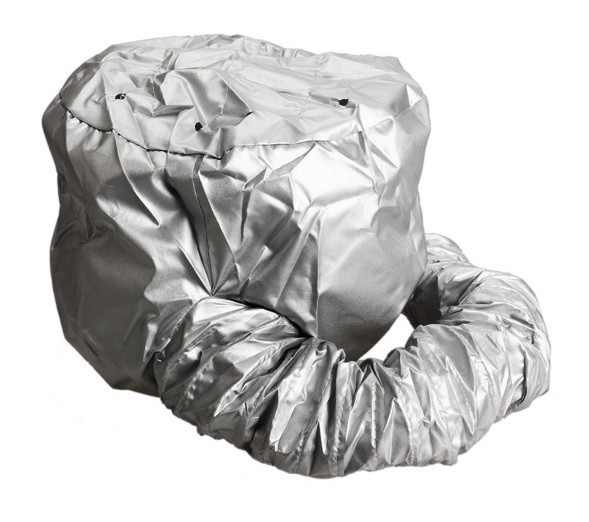 Capuz para secagem de cabelo com difusor J1338 cinzento