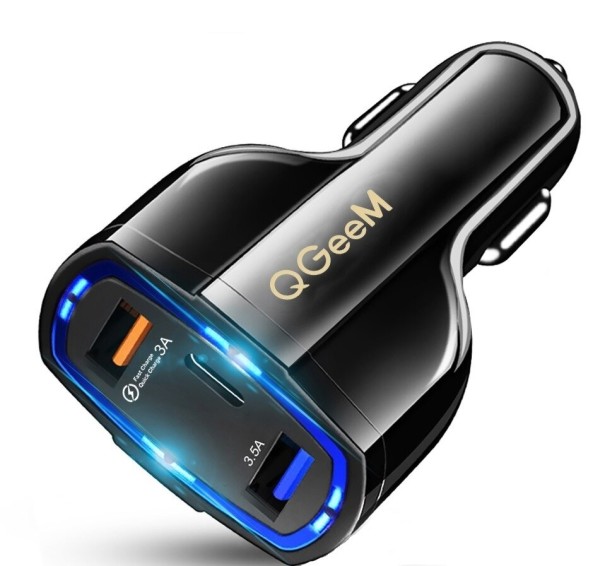 Car Charger 3 Ports K788 black