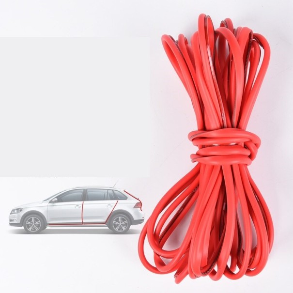 Car Door Rubber Seal 10 m red