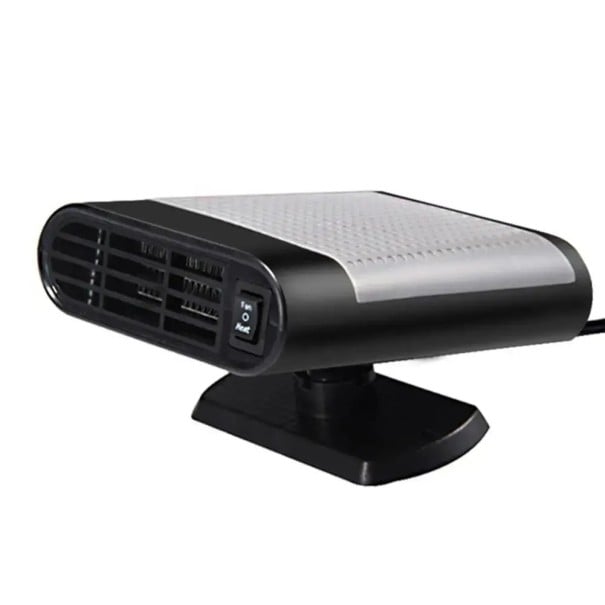 Car Heater Fan 12V 150W Hot Air Blower Demister grey