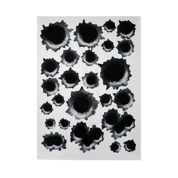 Car Sticker Bullet Holes 2