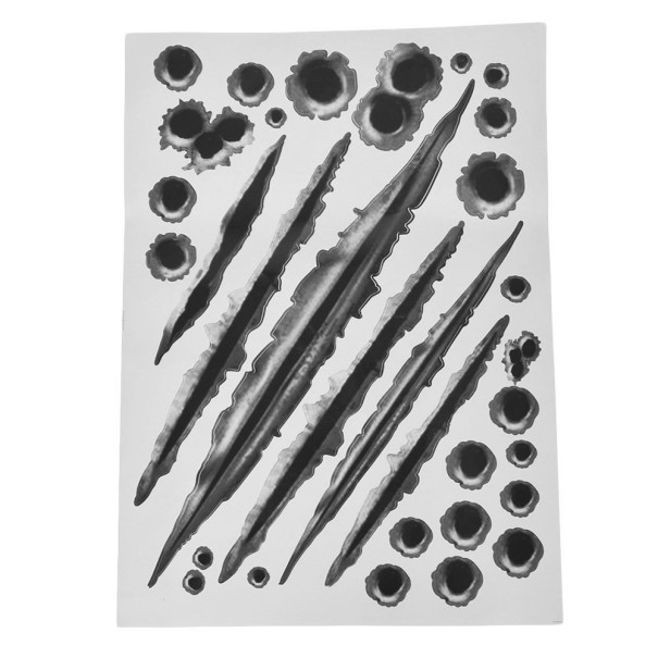 Car Sticker Bullet Holes 3