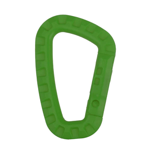 Carabina da arrampicata professionale 90 kg Carabina tipo D 8,5 x 5,6 x 0,7 cm Accessori per arrampicata verde