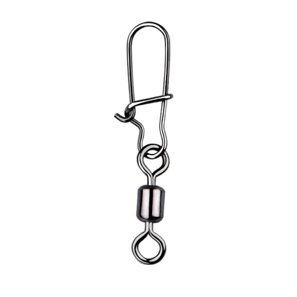 Carabine avec émerillon 50 pcs 12 kg 20 mm Carabines de pêche solides avec émerillon Résistants éléments de connexion pour montages de pêche 1