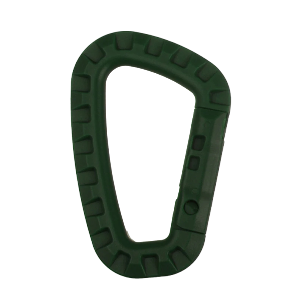 Carabinier profesional pentru alpinism 90kg Carabinier tip D 8,5 x 5,6 x 0,7 cm Accesorii pentru alpinism verde armată