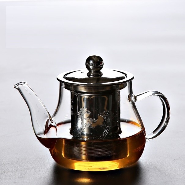 Carafe en verre avec filtre décoré 1