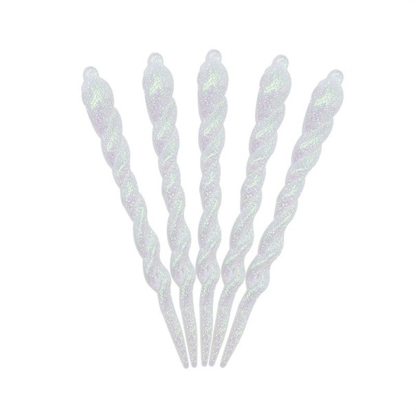 Carámbanos decorativos navideños 10 uds. multicolor