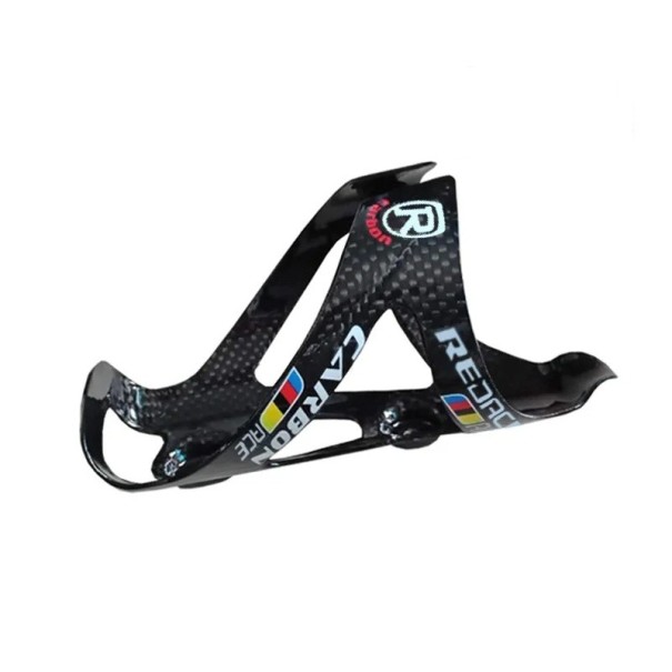 Carbon-Flaschenhalter fürs Fahrrad, schwarz, leicht, aus Kohlefaser, für Fahrradflaschen, Durchmesser 75 mm, Sport-Fahrradzubehör schwarz glänzend