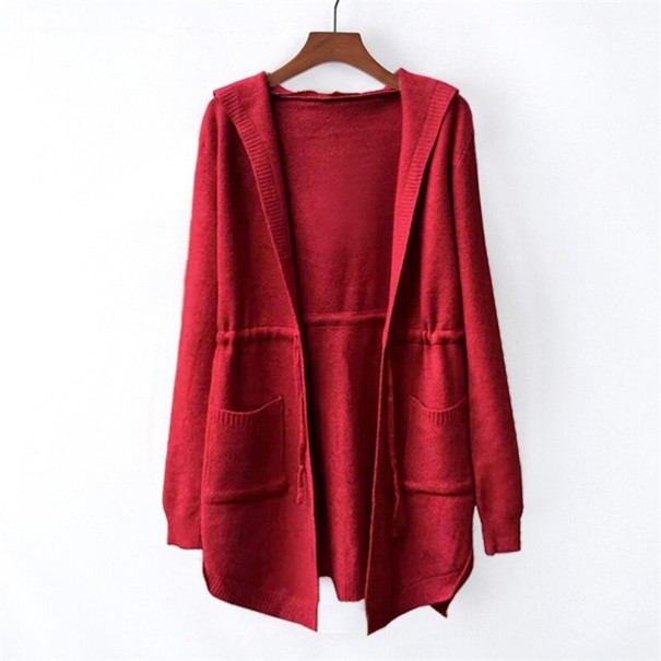 Cardigan da donna con tasche rosso S