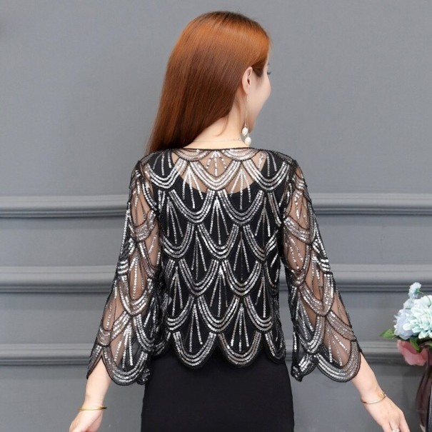 Cardigan dama P1685 argint
